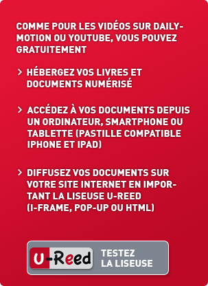 Stockez vos livres numérisés Donnez accès aux contenus stockés sur U-Reed